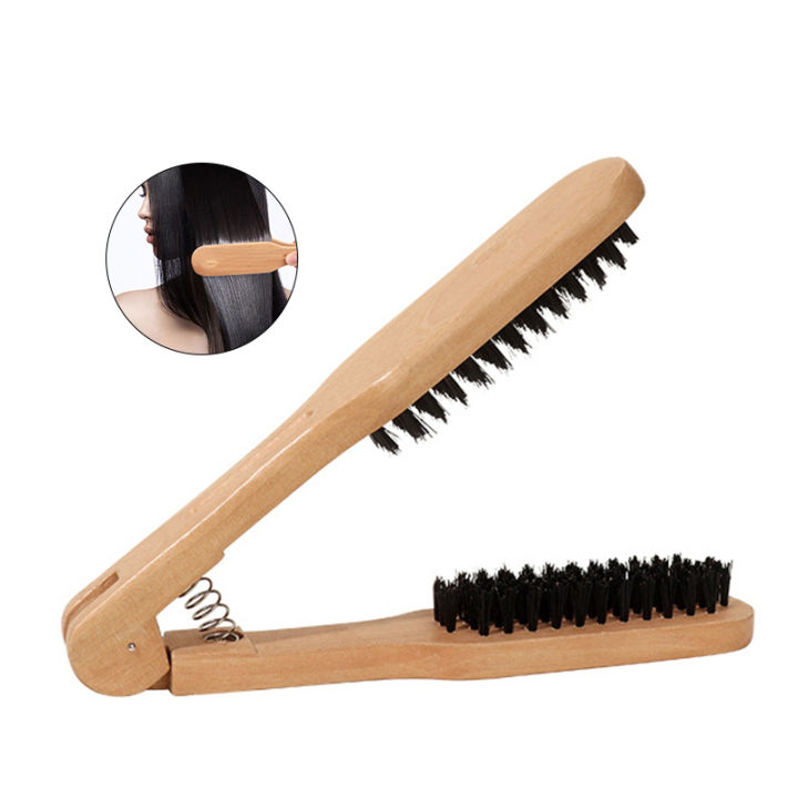 1Pcs%20Professional%20Hair%20Straightener%20Bristle%20Straight%20Hair%20Double%20Brush%20V-shaped%20Comb%20Clip%20Does%20Not%20Hurt%20Styling%20Tools%20DIY%20Home%20-%20Image%202