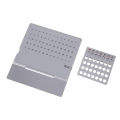 1 pcs Creative Mini Ultra-thin Metal Desktop Calendar Super Perpetual Unique English Calendars. 