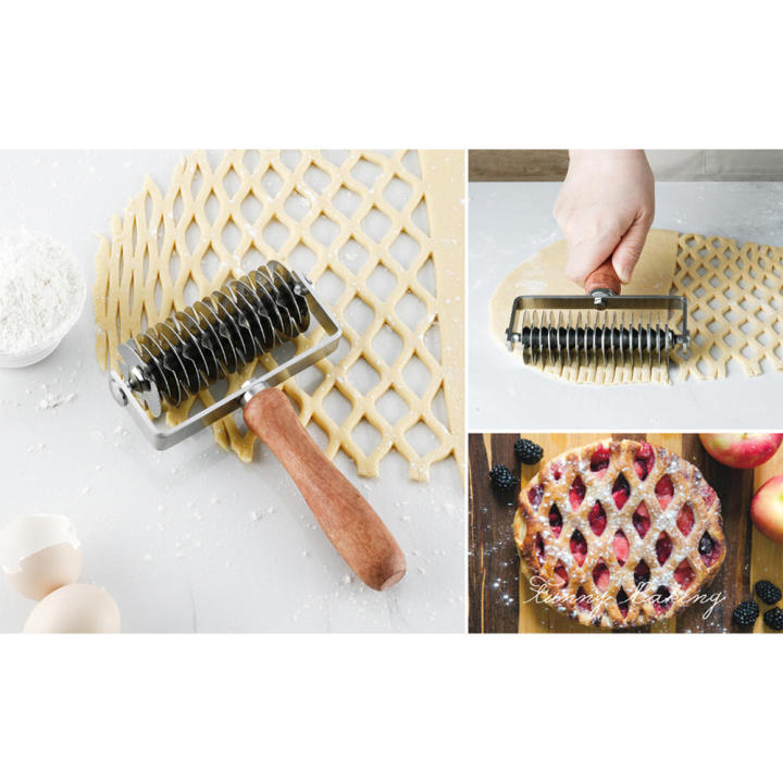 Easy-Clean%20Pizza%20Roller%20Cutter%20Dough%20Lattice%20Stainless%20Steel%20Ergonomic%20Lattice%20Roller%20Cutter%20Wooden%20Handle%20Pizza%20Cutter%20for%20-%20Image%204