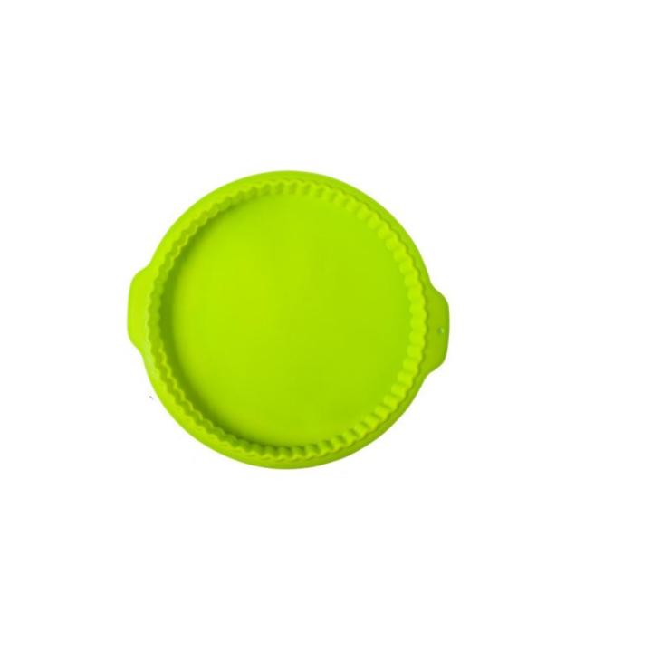 Flying Baking mould Flexible Two-ear Silicone Pizza mould Disc-shaped Cake mould for Home baking Professional bakery Pastry chefs Party desserts Personal use