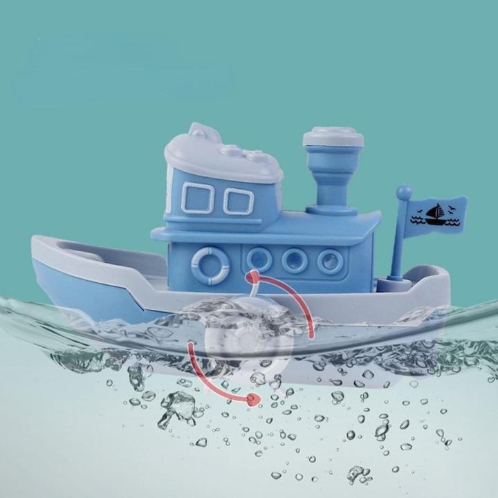 New Babys Bath Toy Boat Kids Swimming Pool Beach Water Fun ClockworkToys 3 Year Old Toddler Toys Cute Gift
