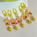 【Innovative】 New Ice Winnie The Pooh Keychain Yellow Bell Cartoon Cute Pendant WEIRUI.