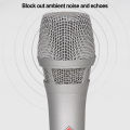 Professional 105 Handheld Condenser Microphone Anchor Live Sound Card Equipment, Mobile Computer Karaoke Recording Microphone.