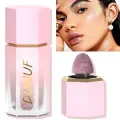 3D Face Brighten Highlighter Waterproof Lasting Gold Purple Highlight Sponge Stick Water Light Face Boost Luster Makeup Cosmetic. 