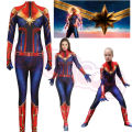 Movie Avengers Captain Halloween Bodysuit Carol Danvers Cosplay Costume Cos Jumpsuit Superhero Costume for Women Girls Boys.