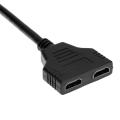 High Quality HDMI Splitter Cable 1 Male To Dual HDMI 2 Female Y Splitter Adapter in HDMI HD LED LCD.