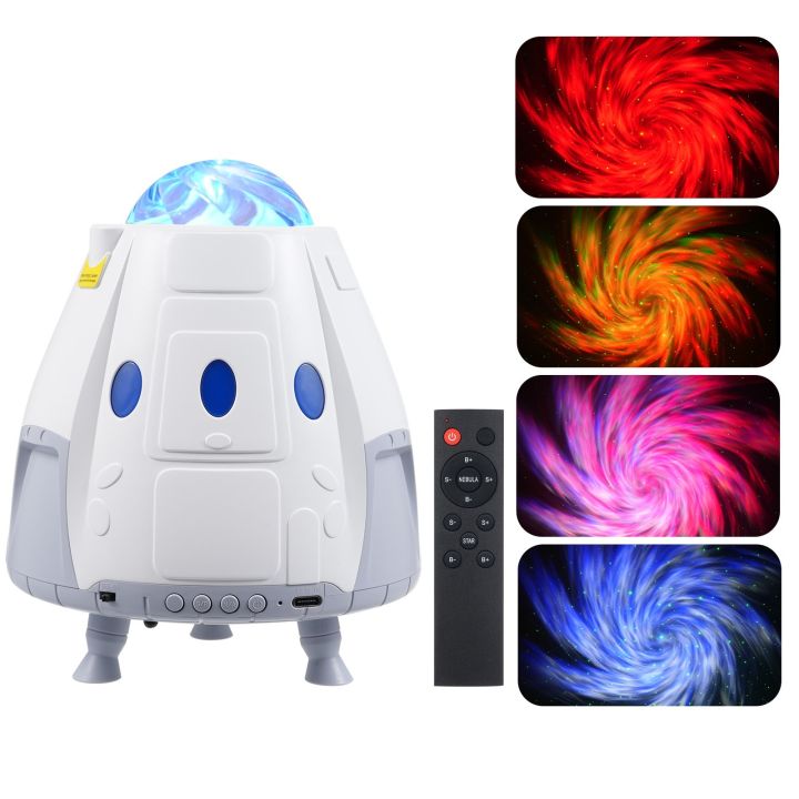 Space Capsule Star Projector Atmosphere Night Light - grey