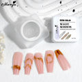 Monja 8g Clear Semi Solid Nail Magic Mirror powder Molding Glue Can Be Used with Mirror Powder Soak Off UV LED DIY Beauty Tool.