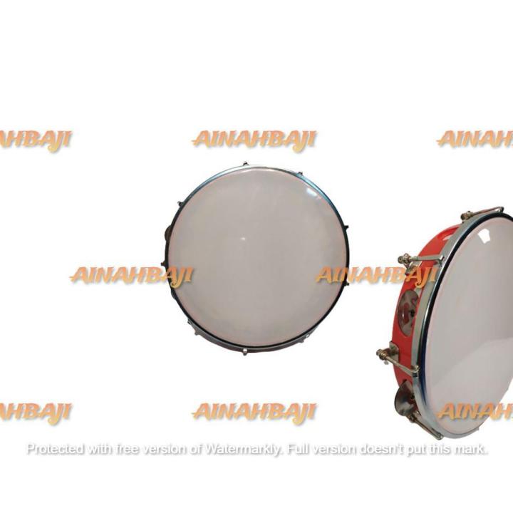 Tambourine Drum- Bell Birch Metal Jingles Percussion