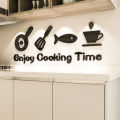 Kitchen Wall Sticker Restaurant Kitchen Cooktop Background Home Decoration Wallpaper Creative Pattern Stickers. 