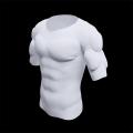 Men ABS Invisible Pads Shaper Fake Muscle Chest Tops Soft Protection Male Sponge Enhancers Undershirt. 
