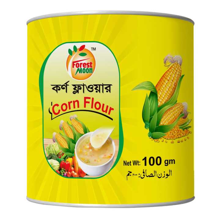 Product details of Forestmoon Corn Flour - 100Gm. Product Type : Corn Flour Capacity : 100g Brand : Forestmoon Packaging & Marketing : Forestmoon Bangladesh Product of Origin : Bangladesh