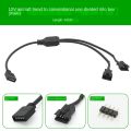 1pcs Motherboard 12v 4pin Rgb / 5v 3pin Argb To Sm Jst Female Male Conversion Adapter Cable 30cm For Pc Computer. 