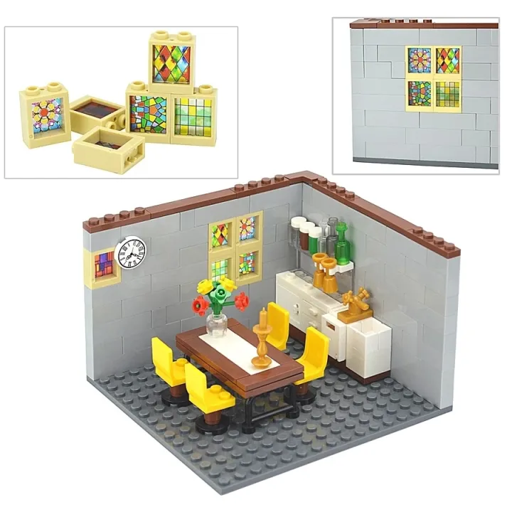 Window%20Frame%201x6x5%201x4x4%20Glass%20Transparent%20Panel%20House%20Window%20Wall%20Rail%20Figure%20Military%20Parts%20Compatible%2059350%2059349%20Blocks%20-%20Image%206