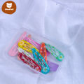 【WindFall】Korean Version Simple Cute Print BB Clip Daisy Dripping Oil Hair Clip Colorful Cartoon Children Hair Clip- WF.
