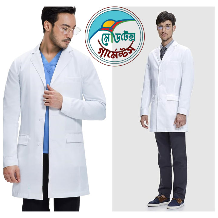 Versatile Micro Twill Men’s Medical Uniform – Ideal for Doctors, Professors & Specialists