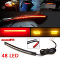 Multifunctions LED Motorcycle Strip Light Brake Tail Turn Signal License Plate Encounter. 
