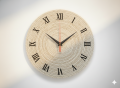 Eco-Friendly Jute Fiber Wall Clock for Modern Home Décor.