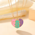 Best Friend Necklaces For 3 Matching Heart Pendant Magnetic Bff Friendship Necklace Cuilei.
