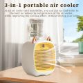 Portable Air Conditioner USB Mini Air Cooler Fan Water Cooling Fan with 3 Speed 2 Modes Spray Humidifier Purifier for Car Home. 
