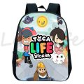 Toca Life World Backpack Cartoon Toca Boca School Bags Kids Kindergarten Bagpack Boys Girls Anime Rucksack Mini Bookbag Mochila.