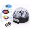FORIDE Disco Ball Light LED Bluetooth Speaker Voice Control with Remote Control 9 Colors Suitable for Prom Lights US Plug. 