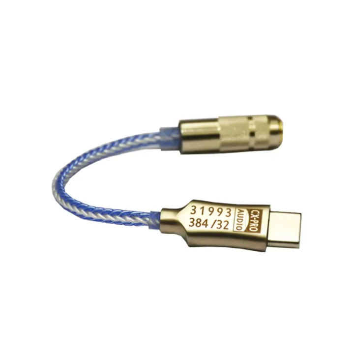 New Headphone  Adapter CX31993 USB Type C DAC Output NR128dB PCM 32b/384kHz