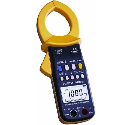 Hioki 3282 HiTESTER Digital Clamp on Meter 600V/1000A True RMS Multi ...