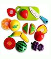 Pretend Play Plastic Food Toy Cutting Fruit Vegetable Food Pretend Play Children Kids Birthday Gift - Baby Toys. 