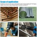 ZOROOM Hex Handle Air Conditioner Copper Pipe Swaging Tool, Swaging Tool Drill Bit Set Tube Flaring Tool Expander Repairing Set.