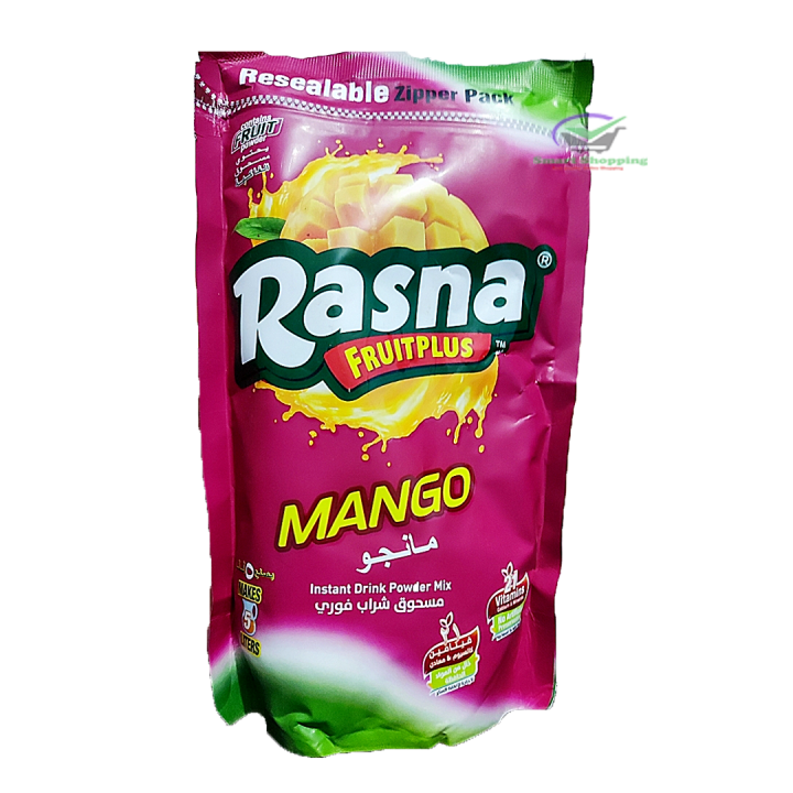 Rasna Instant Drink Powder Mango 400gm Zipper Pack (INDIAN)