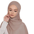Muslim chiffon hijab scarf solid color women head wrap headscarf hijabs long scarves for women Muslim Islamic soft buffanda шарф. 