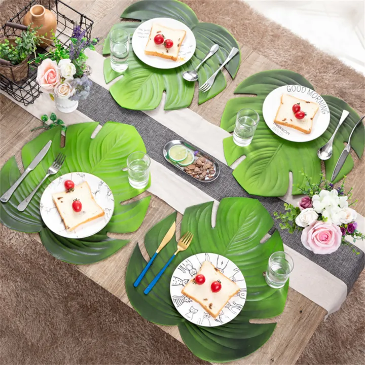 Artificial%20Banana%20Fan%20Leaf%20Placemats%20Coasters%20Turtle%20Leaf%20Dining%20Table%20Mats%20Decoration%20-%20Image%203