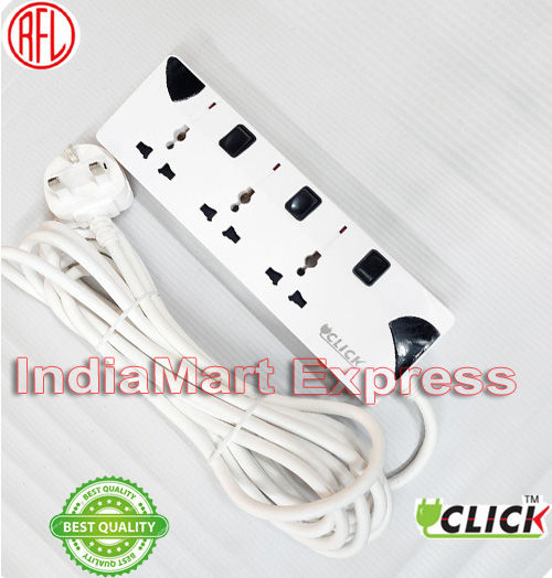 Multi Extension Click 3 pin 3 port 16 feet Cable