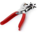 Revolving Leather Punch with Comfort Grip-9" Belt Hole Puncher for Leather Heavy Duty, 6 Size Revolving Hole Puncher. 