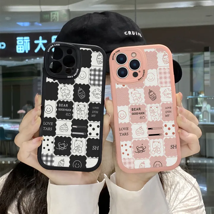 Jizetin%20for%20Redmi%2013%20Xiaomi%20Poco%20M6%204G%20Back%20Cover%20Bear%20Daily%20Activity%20Lambskin%20Texture%20PU%20Leather%20Back%20For%20Girls%20Boys%20Soft%20Phone%20Case%20-%20Image%204