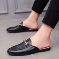 Loafers Men Casual Shoes Men Flat Muller Shoes Brogue Fashion Club Comfort Slippers Summer Gents Shoes Half Drag Retro Social. 