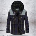 Winter Shirt For Men Thick Warm Fleece Shirts Plaid Pure Cotton Mens Shirt Long Sleeves Camisa Masculina Plus Size M-3XL. 