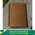 Designer Series Kraft Spiral Dotted Grid Notebook. 
