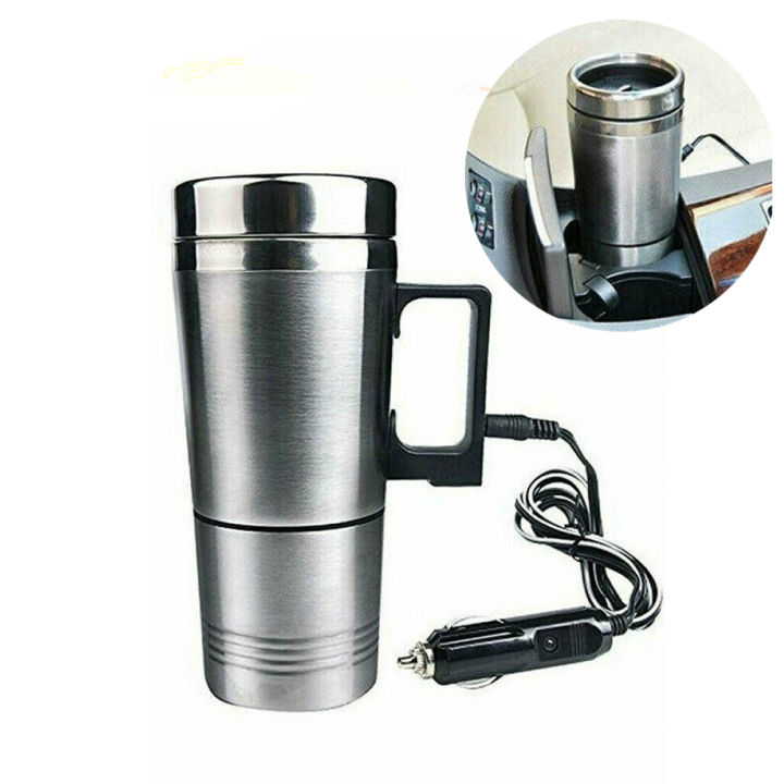 【Thriving】 12V 300ML Coffee Bottle Boiling Heater Electric Heating Cup