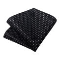 2023 New Black And White Dot Formal Business For Men Silk Polyester Wedding Party Men Suits Groom Accessories Man. 