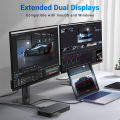 UGREEN USB C Docking Station for M1 / M2 MacBook, 9-in-1 Docking Station Dual Monitor 4K@60Hz, 2x HDMI, 2x DisplayPort, 100W PD for Laptop, 10Gbps USB-C & USB-A Data Ports, 1Gbps Ethernet.