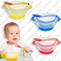 Baby Bowl Set: With a Spoon, Made of Silicone Material (Multicolor).