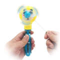 Manual pull fan stick for children to blow bubbles, summer toy bubble water. 