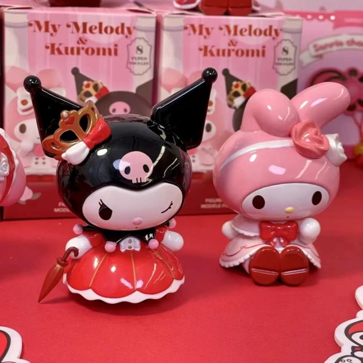 Anime%20Sanrio%20Kuromi%20My%20Melody%20Blind%20Box%20Rose%20And%20Earl%20Series%20Action%20Figure%20Collection%20PVC%20Decor%20Model%20Dolls%20Children%20Toys%20Gift%20-%20Image%204