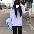 Street Fashion Personality Fashion Chessboard Plaid Hop Thin Sweater Women's Loose Korean Style Loose Spring Autumn Fashionins_. 