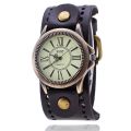 Popular Leather Men's Watches Vintage Roman Watches Ladies Quartz Watches.