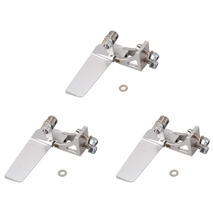 Radio Control Rudder 3PC RC Boat Aluminium Alloy Water Absorbing Rudder 52mm Steering Rudder ...
