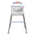 Baby Dining Chair Blue Adjustable Height Toddler Dining Chair Safe for Home. 