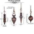 Copper Metal Pendulum for Dowsing Divination Energy Work Meditation Scrying Witchcraft Pendulums Tool Spiritual Pendulos X092. 